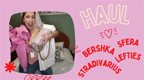 Super Try On Haul De Bershka Stradivarius Lefties Sfera Youtube