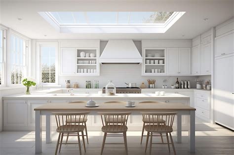 Premium Photo | Small Kitchen Space Interior Design 3D Rendering