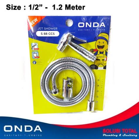 Jual Jet Shower Flexibel Cebok Hose Onda S Ccs Chrome Shopee