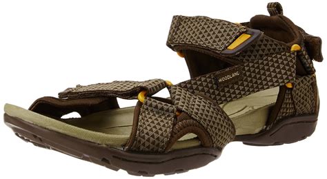 Woodland Men S Brown Leather Sandals And Floaters Uk India Eu