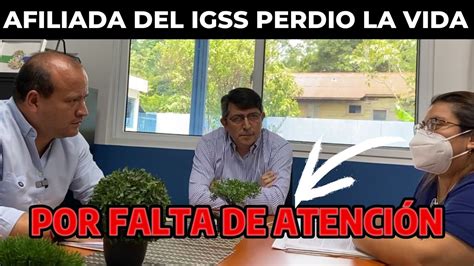 CRISTIAN ÁLVAREZ CONFRONTA A DIRECTOR DEL IGSS POR NO ATENDER A UNA