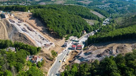 Großbaustelle Rahmedetalbrücke bei Lüdenscheid