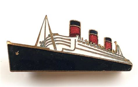 Sally Bosleys Badge Shop Rms Queen Mary Cunard Line Souvenir Steamer