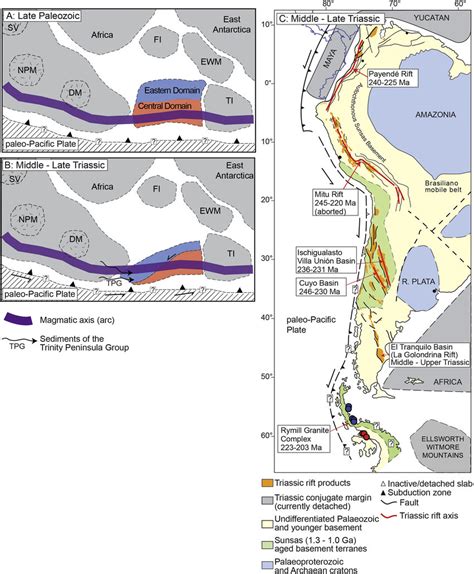 A Schematic Late Palaeozoic Reconstruction Of Southwestern Gondwana