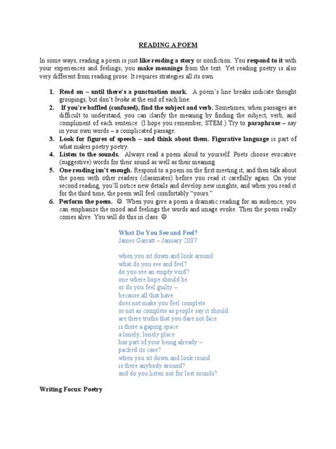 reading  poem  poetry metaphor