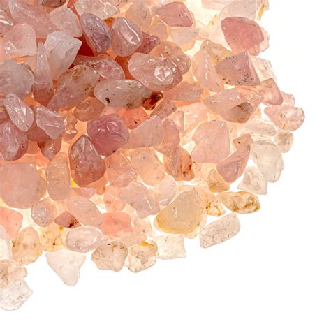 250g Bag Of Rose Quartz Chips Uk