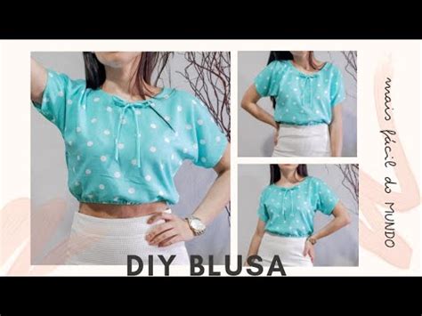 BLUSA MAIS FACIL DO MUNDO Em Viscose Diy Corteecosture