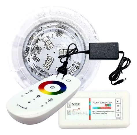 Kit Led Piscina Controle 1 Led Rgb Fonte 12v Lux Pool Frete grátis