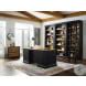 Toulouse Aged Ebony Bookcase Wall Homegallerystores Imte