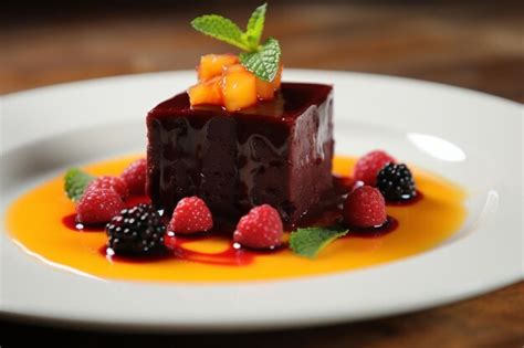 Premium Photo Black Bean Sweet Dessert Dish