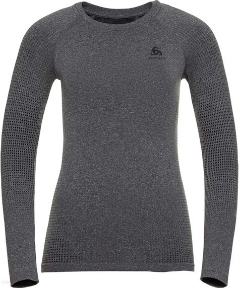 Odlo Koszulka Damska Performance Warm Eco Grey Melange Black