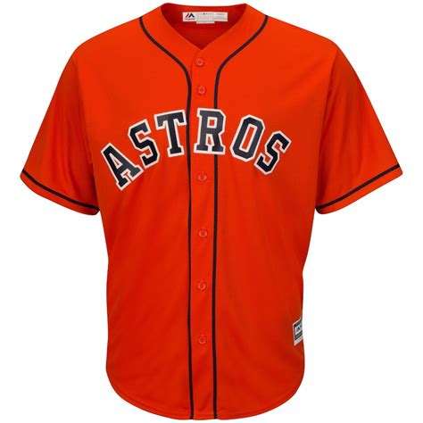 Majestic Houston Astros Youth Orange Official Cool Base Jersey