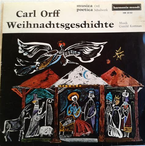 Carl Orff Gunild Keetman Weihnachtsgeschichte 1963 Vinyl Discogs