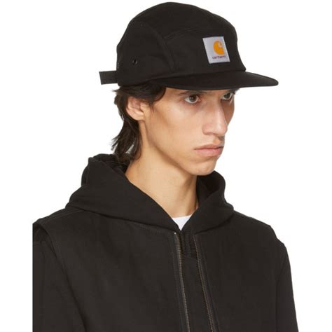 Carhartt Work In Progress Black Backley Five Panel Cap Carhartt Wip