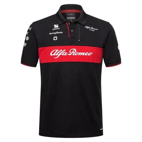 Polo Alfa Romeo Orlen Formule Racing Officiel Team F Noir