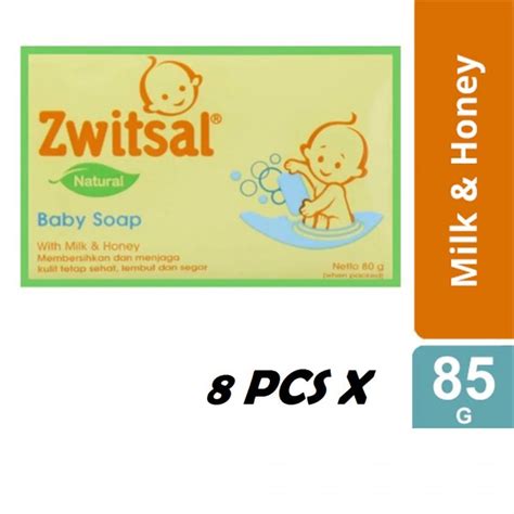 Jual Zwitsal Baby Bar Soap Natural Milk Honey 80gr Isi 8 Pcs Di Lapak