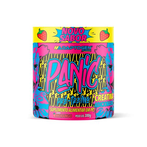 Panic Pré Treino Morango 300g Adaptogen Live Well Store