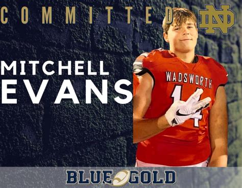 Tight End Mitchell Evans Commits To Notre Dame Fighting Irish Football