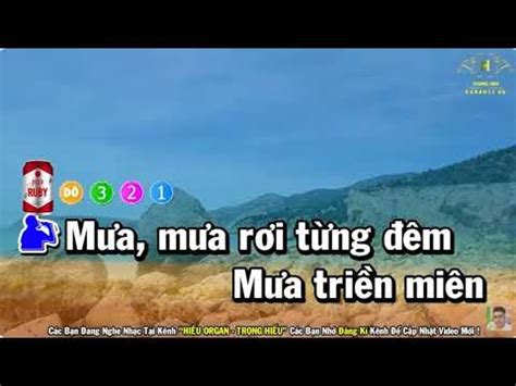 Karaoke Song Ca Thi U Gi Ng N M Bu N T Nh L Beat Tr Ng