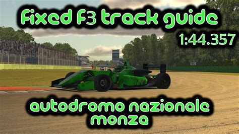 Iracing Track Guide Monza Fixed Dallara F Youtube