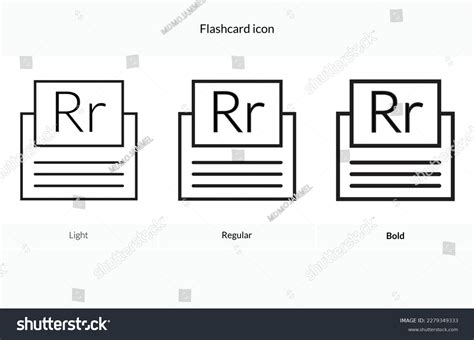 Flashcard Icon Words Letter R Kids Stock Vector (Royalty Free) 2279349333 | Shutterstock