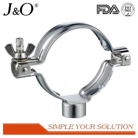 Sanitary Stainless Steel Pipe Holder Forged Tube Pipe Support Holder