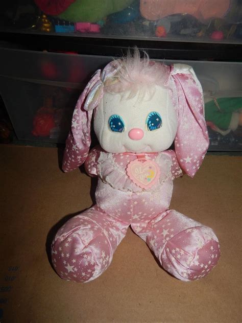 Vintage 1989 Mattel Pj Sparkles Pink Bunny Plush Ultra Rare 1883952376