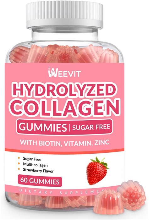 Amazon Sugar Free Collagen Gummies For Women Hydrolyzed Collagen