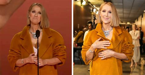 Just In Frail Looking Celine Dion Makes Surprise Appearance At Grammy