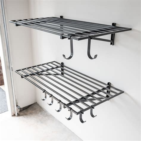 Garage Wall Mounted Shelves | Hook Storage System | Set of 2 ...