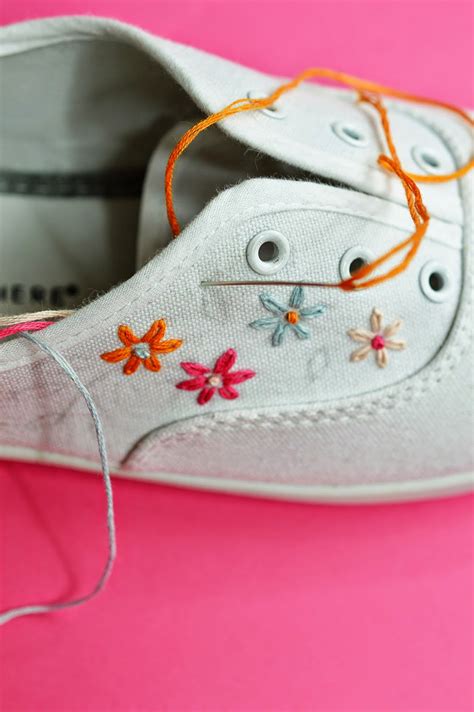 All Tangled Up Diy Embroidered Canvas Shoes By The Sea Motte