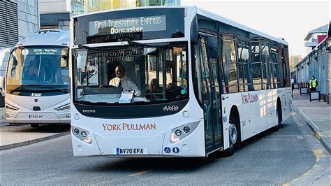 York Pullman Bus BV70EFA On Rail Replacement From Sheffield To