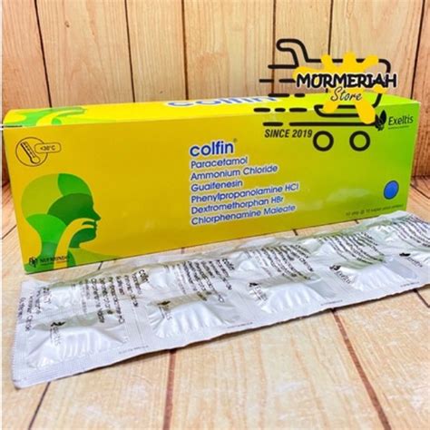 Jual Colfin Strip Isi Kaplet Obat Flu Demam Batuk Pilek