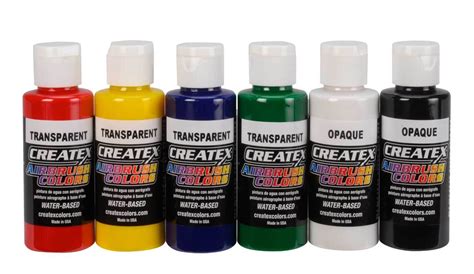 Createx Colors 5801 00 Airbrush Primary 60 Ml Set De 6 Colores