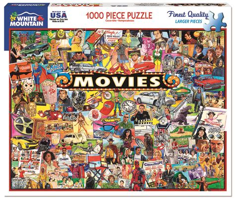 The Movies Scratch And Dent 1000 Pieces White Mountain Puzzle