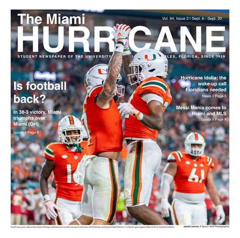 The Miami Hurricane: Sept. 6, 2023 by The Miami Hurricane - Issuu