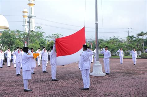 Pemkab Asahan Gelar Upacara Harlah Pancasila Teras