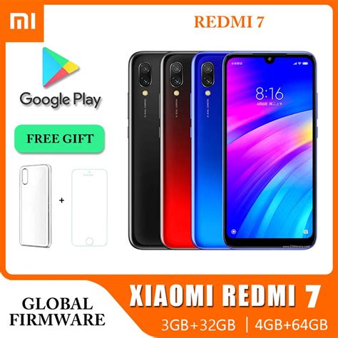 Xiaomi Smartphone Redmi 7 D Bloqu T L Phone Portable Android 4G Version