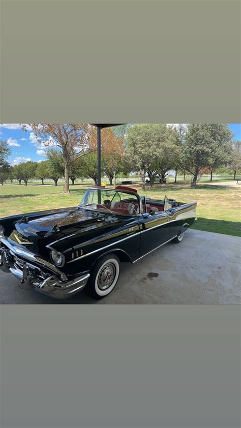 1957 Chevrolet Bel Air Convertible Black RWD Automatic Classic