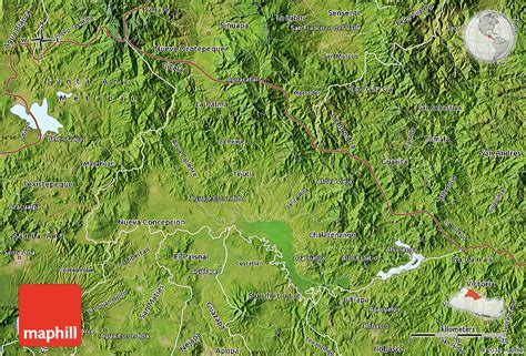 Satellite Map of Chalatenango