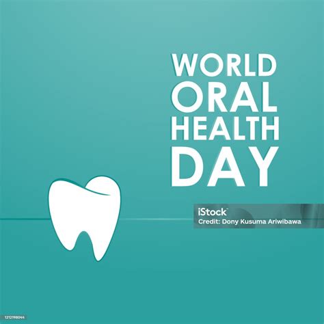 World Oral Health Day Vector For Banner Print Stock Illustration