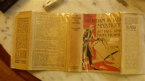 THE SHERIDAN ROAD MYSTERY in Color Dustjacket, It was a still, balmy