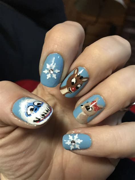 Rudolph The Red Nose Reindeer R Nails