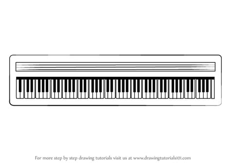 How To Draw A Piano Keyboard