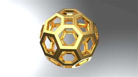 Wireframe Sphere Polyhedron Hexagon Solid 3d Model 3d Printable Cgtrader