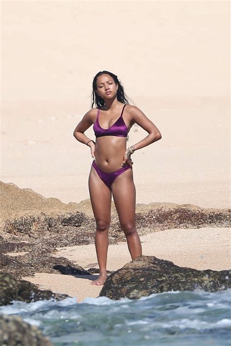 Karrueche Tran In Purple Bikini Gotceleb The Best Porn Website