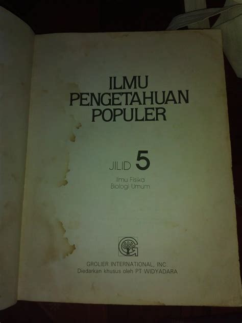 Ilmu Pengetahuan Populer Jilid 5 Buku Alat Tulis Buku Pelajaran Di