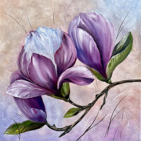 Magnolia Flower Painting | Best Flower Site