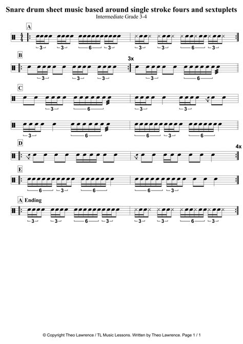 Rudiment Exercises Archives Learn Drums For Free