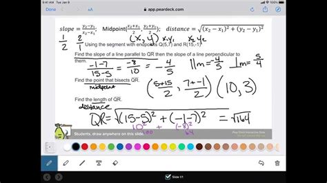 Mastering The 1 3 Using Midpoint And Distance Formulas Answers And